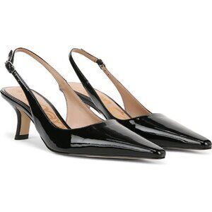 Sam Edelman Bianka Slingback Pump Black Patent Leather W8